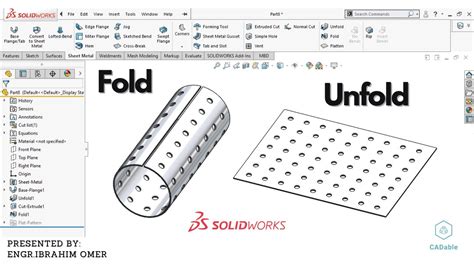 solidworks flattening sheet metal